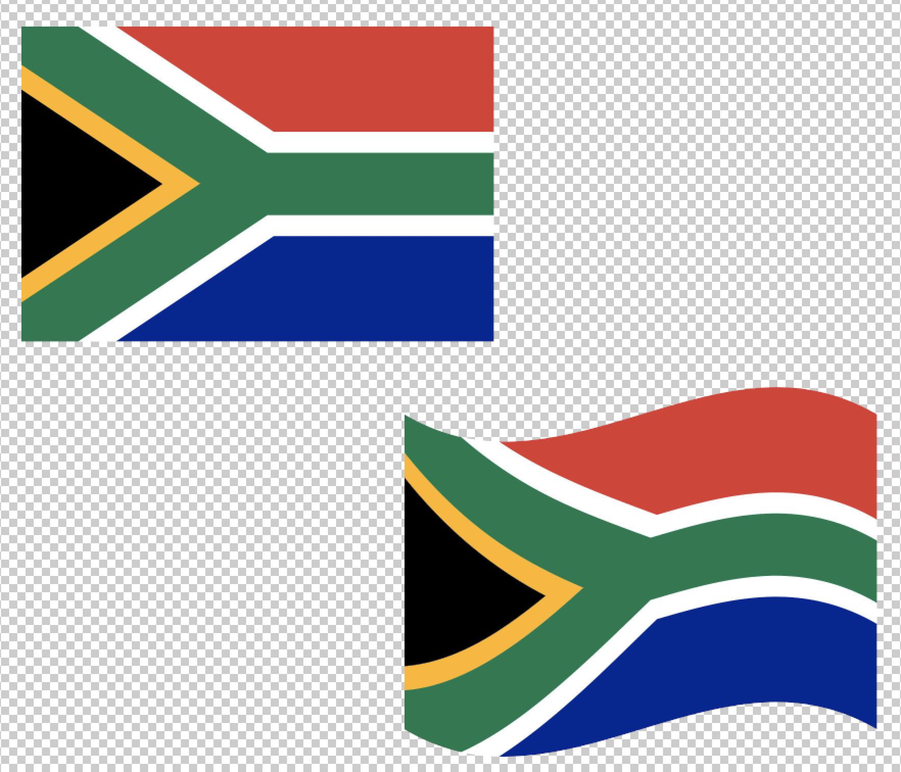 1764x1512 South Africa Flag Svg Vector Clip Art