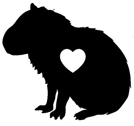 463x434 Capybara Heart