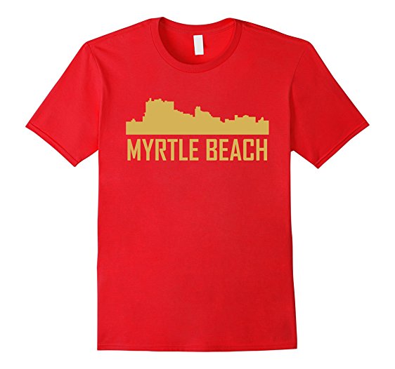 562x526 Myrtle Beach South Carolina Skyline Silhouette T Shirt