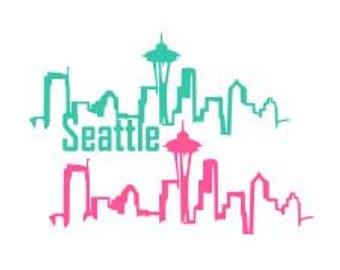 340x270 Seattle Skyline Etsy
