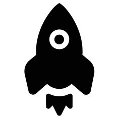 236x236 Rocket Ship Silhouette Kid's Room Silhouettes
