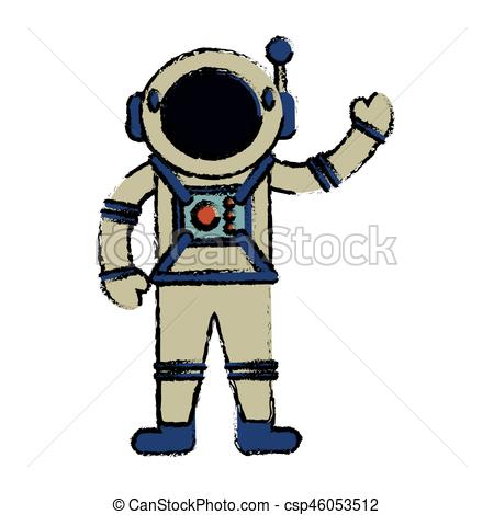 450x470 Astronaut Suit Spaceman Image Vector Illustration Eps 10 Vector