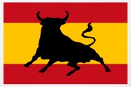 190x127 Spanish Flag With Bull By The World Gone Crazy Spreadshirt