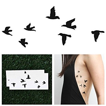 355x355 Tattify Birds Temporary Tattoo