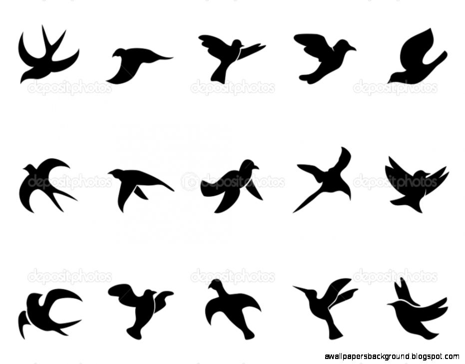 931x729 Bird Silhouette Tattoo Images