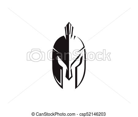 450x380 Spartan Helmet Logo Template Vector Icon Design Vector Clipart