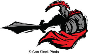 300x184 Spartan Helmet Silhouette Vector Clipart Illustrations. 567