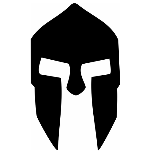 500x500 Spartan Helmet Die Cut Vinyl Decal Pv1113