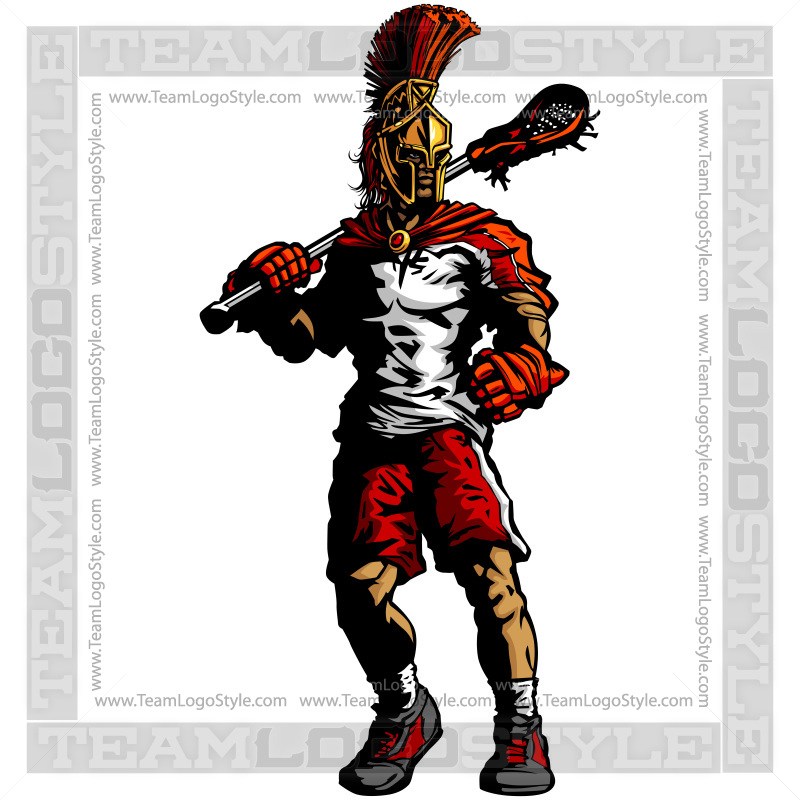 800x800 Spartan Lacrosse Silhouette