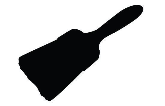 550x354 Paint Brush Silhouette Vector Vector Free Download And Silhouettes