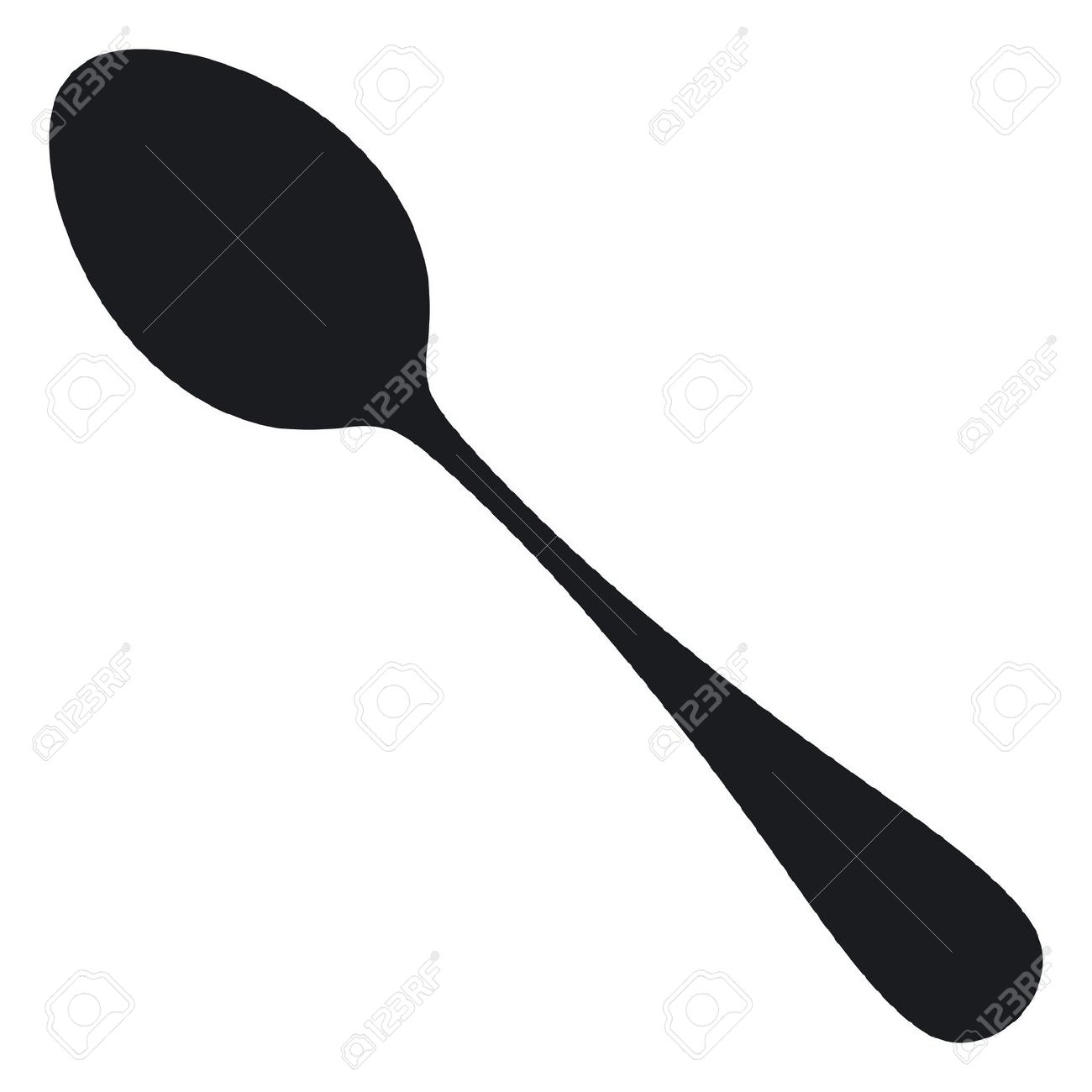 1300x1300 Spoon Clipart Silhouette