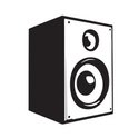 125x124 Speaker Stencil Stock Vectors