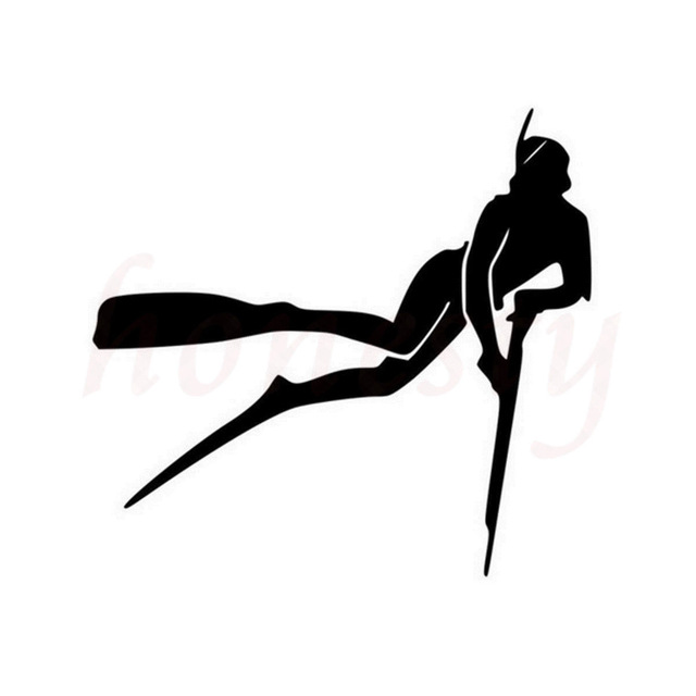 640x640 Fashion Free Scuba Diving Mask Decals Spear Fishing Wall Home