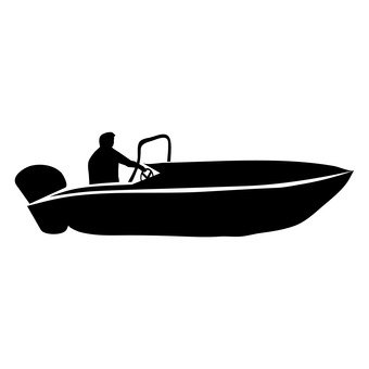 340x340 Free Silhouettes Toy, Boat, Engine