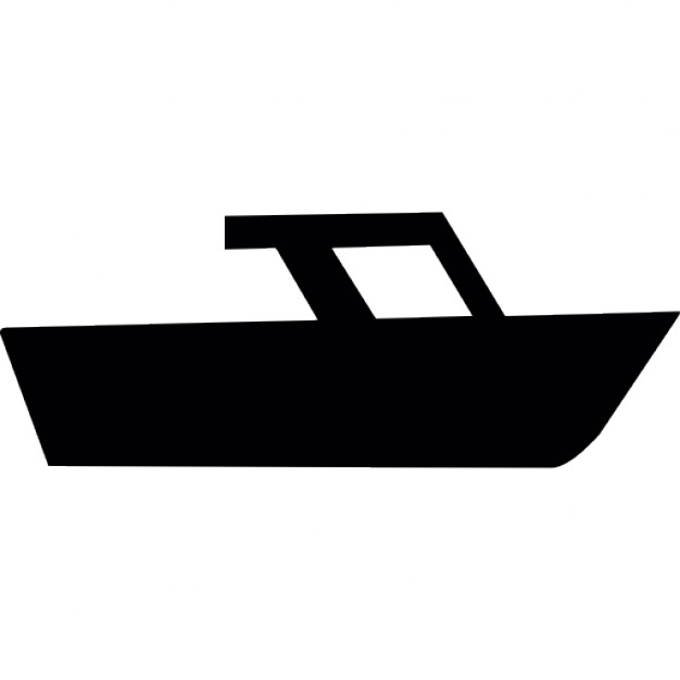 626x626 Speed Boat Side View Silhouette Icons Free Download
