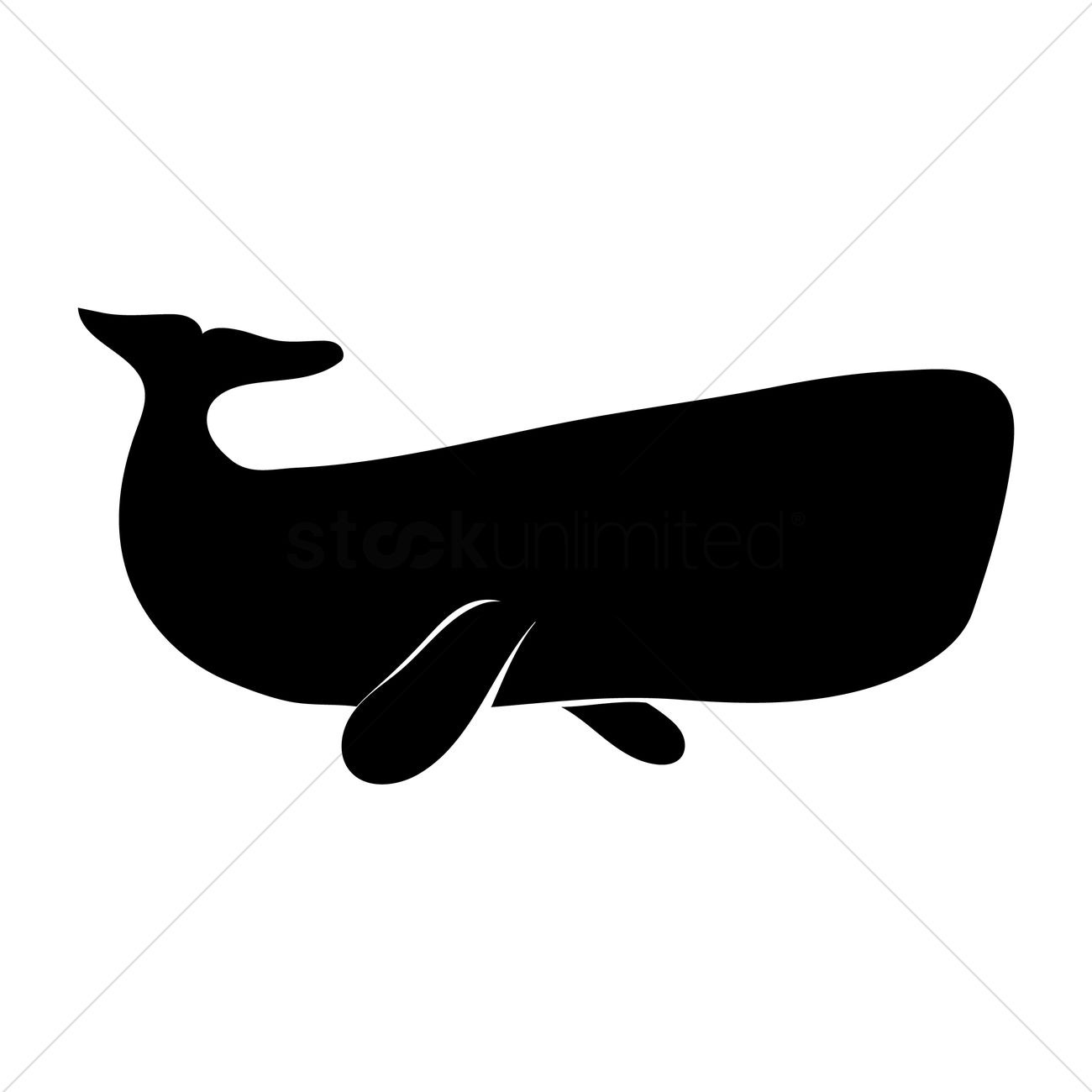 1300x1300 Silhouette Of Sperm Whale Vector Image