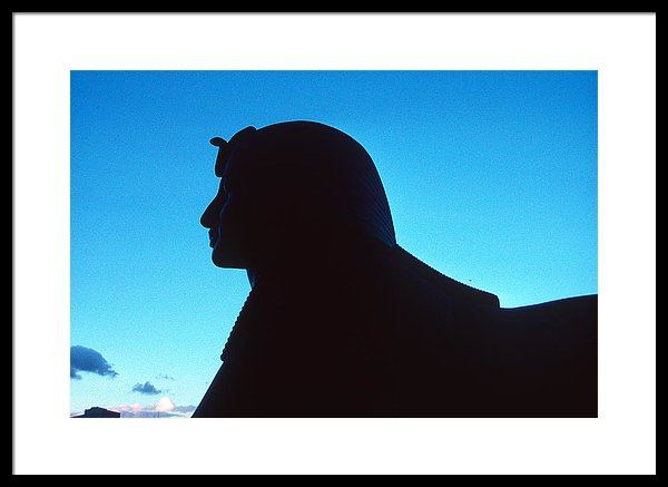 600x437 Thames Embankment Sphinx Silhouette Framed Print By Gordon James