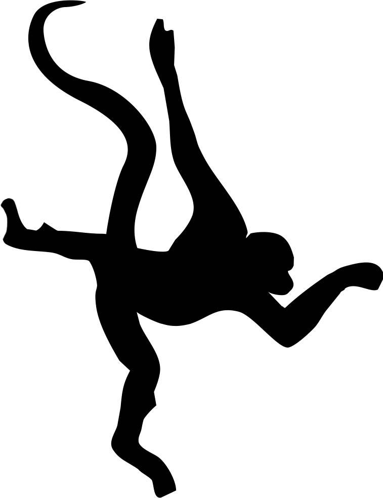 Spider Monkey Silhouette at GetDrawings | Free download