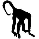 160x160 Spider Monkey Silhouette Vector Graphics Stock Image And Royalty