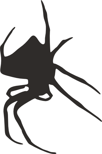 396x596 Spider Silhouette Clip Art