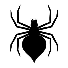 270x270 Spider Silhouette Stencil 02 Massiel Bat
