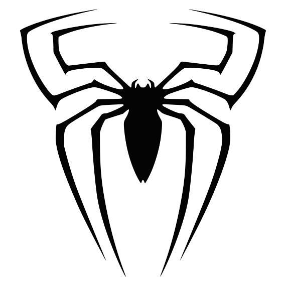 570x570 Spiderman Svg Clipart Silhouette Spider Man Vector Files