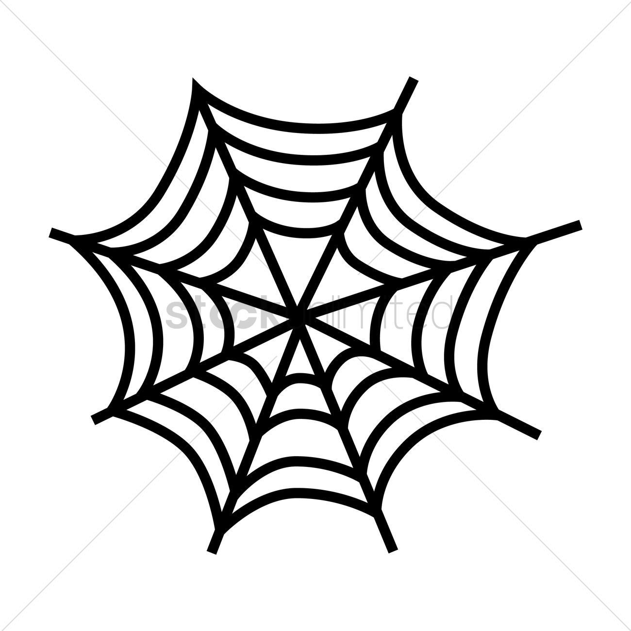 1300x1300 Silhouette Of A Cobweb Vector Image