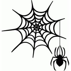 Spider Web Silhouette at GetDrawings | Free download