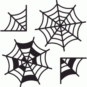 300x300 Spider Web Design Silhouette