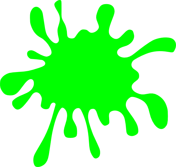 600x568 Green Paint Splatter