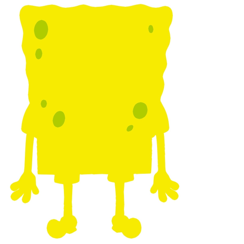 800x800 Spongebob Silhouette Art Prints By Clogs Redbubble