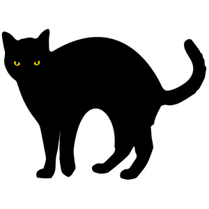 Spooky Cat Silhouette at GetDrawings | Free download