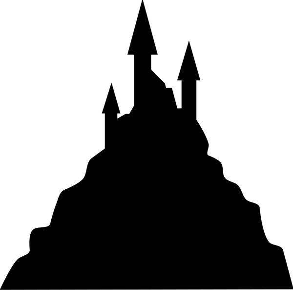 600x593 Spooky Castle Silhouette Free Vector In Open Office Drawing Svg
