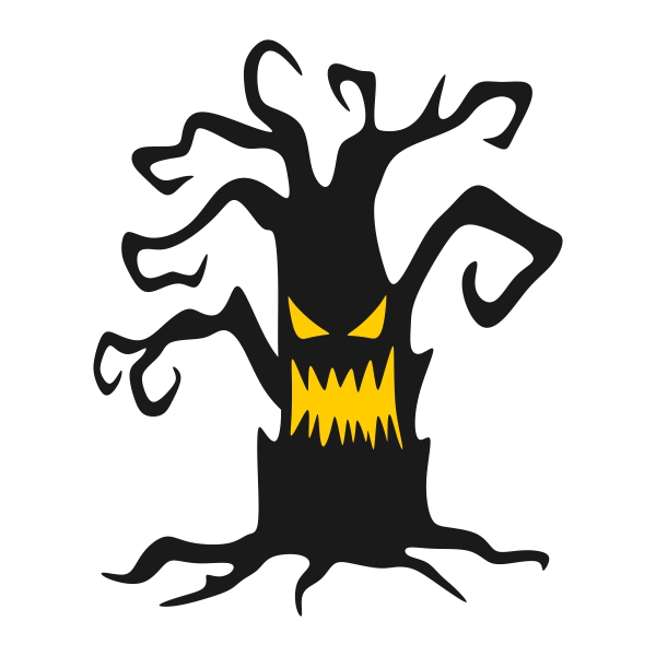 600x600 Scary Tree Clipart Spooky Tree Silhouette Png Clipart Image