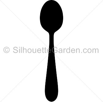 336x334 Spoon Silhouette Clip Art. Download Free Versions Of The Image