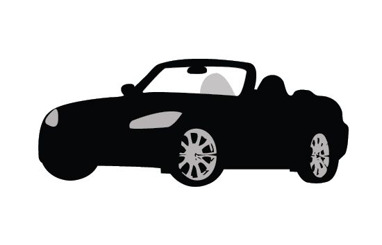 550x354 Car Silhouette Vector