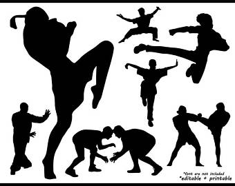 340x270 Martial Art Clipart Etsy