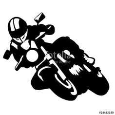236x236 Stunning View Of A Motorcycle Silhouette Vector Free Download