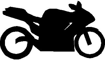 360x207 Vehicle Outlines Sportbike 03 Decal Sticker