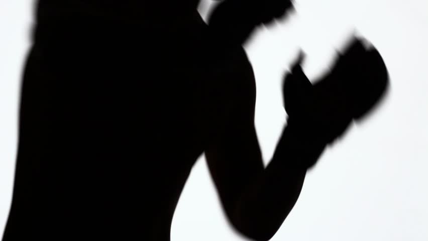 852x480 Silhouette Of A Sporting Young Man During Martial Arts Classes