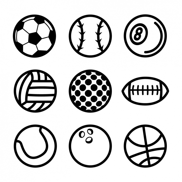 Sports Balls Silhouette at GetDrawings | Free download