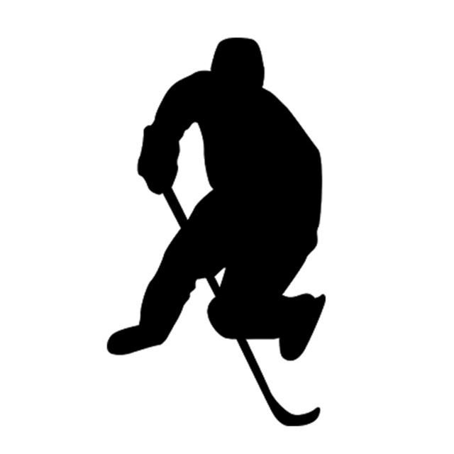 640x640 Hockey Ice Skating Sports Car Sticker Ice Graphic Vinyl Roller