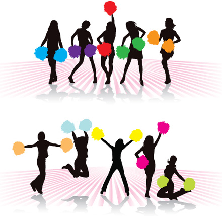 441x429 Cheerleader Silhouette Vector Free Vector Download (5,333 Free