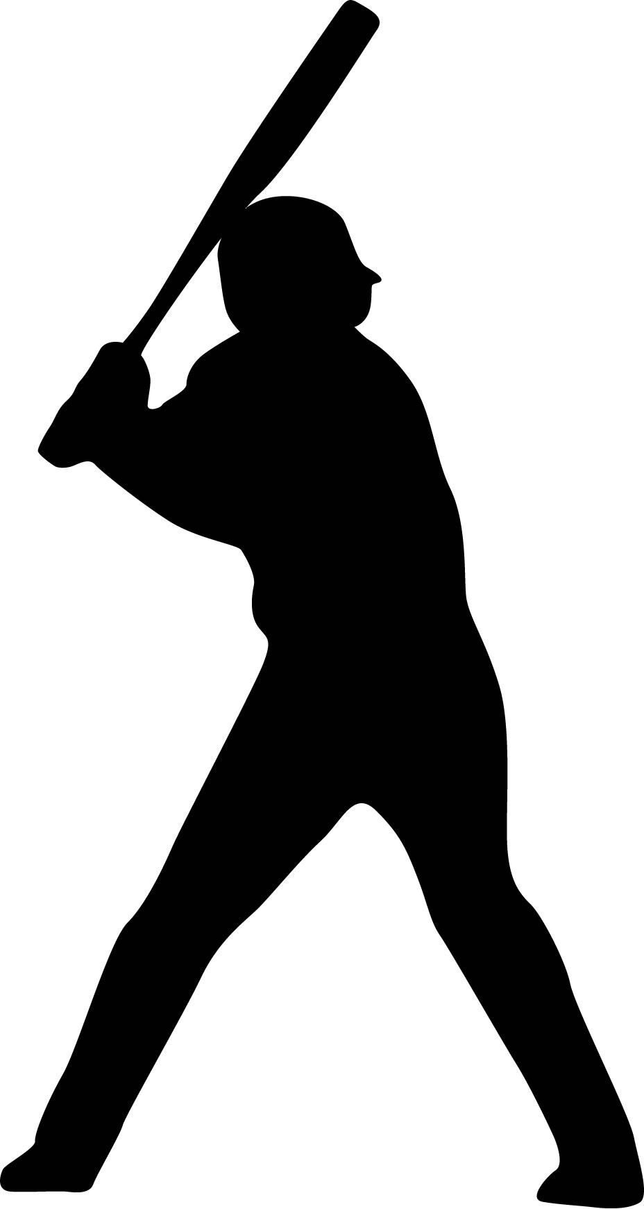 928x1740 Pitcher Clipart Baseball Player Silhouette