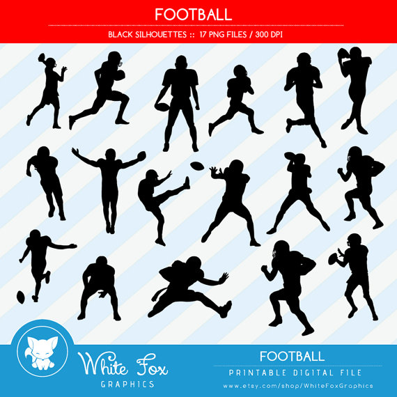 570x570 50% Off Sale Football Silhouettes, Sports Silhouette, Athlete