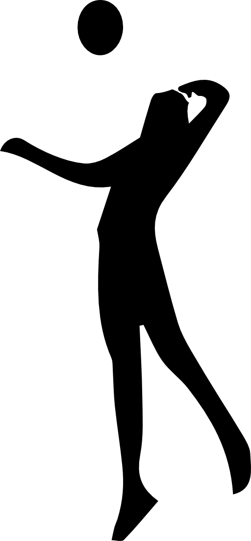 512x1105 Best Volleyball Player Silhouette Clipat