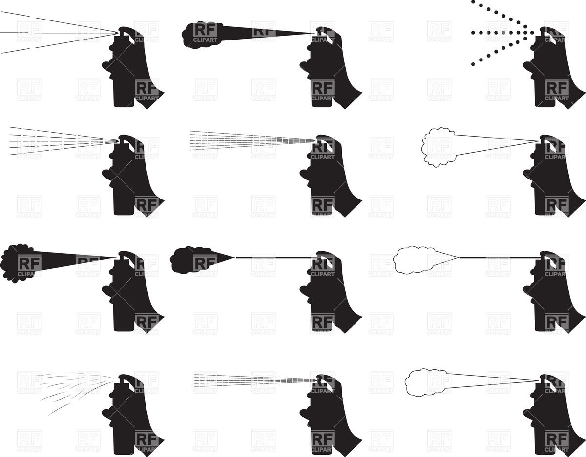 1200x937 Pictograms Of Hand Using Spray Can Royalty Free Vector Clip Art