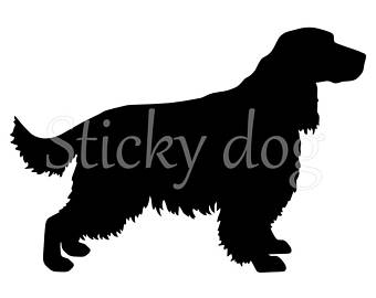 340x270 Spaniel Silhouette Etsy