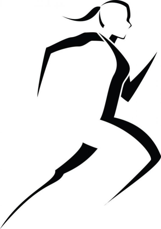 563x800 Sprinter Silhouette Clip Art