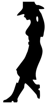 200x431 Cowboy Silhouette Patterns Free Clipart Collection
